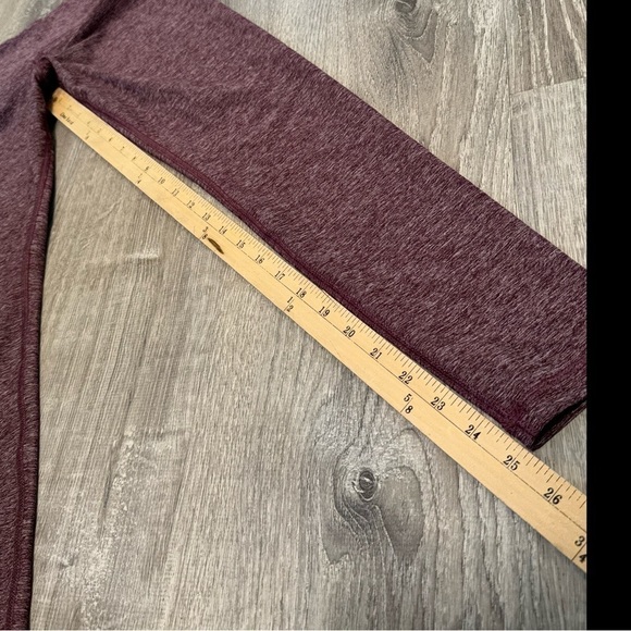SCORPIO SOL Maroon Heathered 25” inseam  leggings size small - Picture 7 of 8